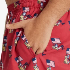 Jake And Rocket Flag Men's Swim Trunk -New Navy Shop Jake and Rocket Flag Mens Swim Trunk LG3ST05247B 4 lg