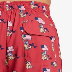 Jake And Rocket Flag Men's Swim Trunk -New Navy Shop Jake and Rocket Flag Mens Swim Trunk LG3ST05247B 6 lg