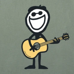 Men's Jake Guitar Short Sleeve Tee -New Navy Shop Mens 2001 Jake Guitar Short Sleeve CrusherLITE Tee 102858 2 lg