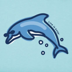 Men's Jumping Dolphin Short Sleeve Tee -New Navy Shop Mens 2005 Dolphin Short Sleeve CrusherLITE Tee 102851 2 lg