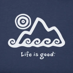 Men's Tribal Mountain Long Sleeve Crusher Tee -New Navy Shop Mens 2005 Tribal Mountain Long Sleeve Crusher Tee 105994 2 lg