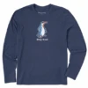 Men's Stay Cool Penguin Long Sleeve Crusher Tee