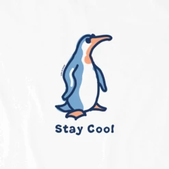 Men's Stay Cool Proud Penguin Short Sleeve Tee -New Navy Shop Mens 2007 Stay Cool Penguin Short Sleeve CrusherLITE Tee 102828 2 lg