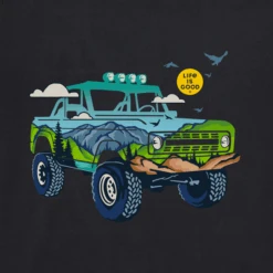 Men's ATV Scape Short Sleeve Tee -New Navy Shop Mens ATV Scape CrusherLITE Tee 85312 2 lg