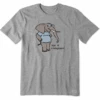 Men's Age Is Irrelephant Grandpa Short SleeveTee 1 Men's Age Is Irrelephant Grandpa Short SleeveTee -New Navy Shop Mens Age is Irrelephant Grandpa Short Sleeve CrusherLITE Tee 106607 1 lg