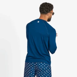 Men's Americana Landscape Long Sleeve Rashguard -New Navy Shop Mens Americana Landscape Long Sleeve Rashgaurd LG12M03174S 3 lg