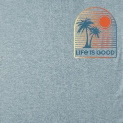 Men's Arched Palm And Sun Long Sleeve Active Tee -New Navy Shop Mens Arched Palm and Sun Long Sleeve Active Tee 99723 4 lg