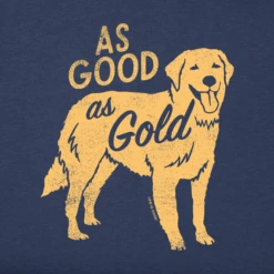Men's As Good As GoldCrusher Tee -New Navy Shop Mens As Good As Gold Short Sleeve Crusher Tee 103475 2 lg