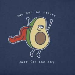 Men's Avocado HeroesCrusher Tee -New Navy Shop Mens Avocado Heroes Short Sleeve Crusher Tee 109392 2 lg