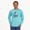 Men's Ballyard Beach Long Sleeve Active Tee -New Navy Shop Mens Ballyard Beach Long Sleeve Active Tee 89598 1 lg