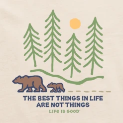 Men's Best Things Mama Baby Bears Short SleeveTee -New Navy Shop Mens Best Things Mama Baby Bears Short Sleeve CrusherLITE Tee 92638 2 lg