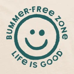 Men's Bummer Free Zone Smiley Crusher Tee -New Navy Shop Mens Bummer Free Zone Smiley Crusher Tee 76755 2 lg