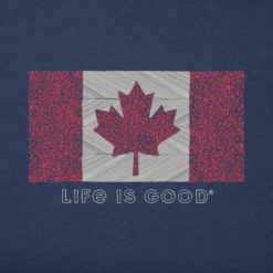 Men's Canada Floral Flag Short Sleeve Tee 5 Men's Canada Floral Flag Short Sleeve Tee -New Navy Shop Mens Canada Floral Flag CrusherLITE Tee 81769 2 lg