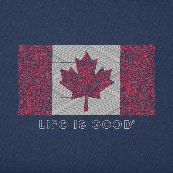 Men's Canada Floral Flag Short Sleeve Tee 4 Men's Canada Floral Flag Short Sleeve Tee - Image 2