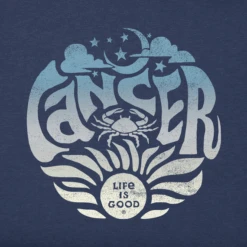 Men's CancerZodiac Vibes Crusher Tee -New Navy Shop Mens Cancer Zodiac Vibes Crusher Tee 86701 2 lg