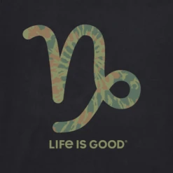 Men's Capricorn Sign Tie Dye Crusher Tee -New Navy Shop Mens Capricorn Sign Tie Dye Crusher Tee 86826 2 lg