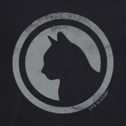 Men's Cat Coin Short Sleeve Tee -New Navy Shop Mens Cat Coin Crusher Tee 83677 2 lg