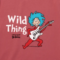 Men's Cat In The Hat Wild Thing Guitar Short SleeveTee -New Navy Shop Mens Cat in the Hat Wild Thing Guitar Short Sleeve CrusherLITE Tee 107261 2 lg