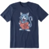 Men's Cats Love Memes Short SleeveTee -New Navy Shop Mens Cats Love Memes Short Sleeve CrusherLITE Tee 92239 1 lg
