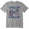 Men's Chillin' & Grillin' Beer & BBQ Short SleeveTee