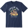 Men's Chillin Out Sloth Short SleeveTee -New Navy Shop Mens Chillin Out Sloth Short Sleeve CrusherLITE Tee 100357 1 lg