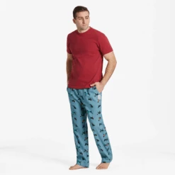 Men's Chilly Dogs Pattern Classic Sleep Pant -New Navy Shop Mens Chilly Dogs Pattern Classic Sleep Pant 99816 5 lg