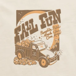 Men's Clean Fall Fun Harvest Truck Short SleeveTee -New Navy Shop Mens Clean Fall Fun Harvest Truck Short Sleeve CrusherLITE Tee 123748 2 lg