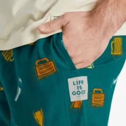 Men's Craft Beer Pattern Classic Sleep Pant -New Navy Shop Mens Craft Beer Pattern Classic Sleep Pant 99820 3 lg