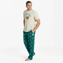 Men's Craft Beer Pattern Classic Sleep Pant -New Navy Shop Mens Craft Beer Pattern Classic Sleep Pant 99820 5 lg