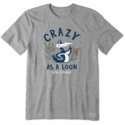 Men's Crazy As A Loon Crusher Tee
