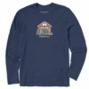 Men's Daddyshack Long Sleeve Crusher Tee -New Navy Shop Mens Daddyshack Long Sleeve Crusher Tee 102544 1 lg