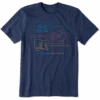 Men's Diversified Portfolio Line Guitars Crusher Tee -New Navy Shop Mens Diversified Portfolio Line Guitars Crusher Tee 76299 1 lg