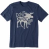 Men's Dont Moose With Me Short Sleeve Tee -New Navy Shop Mens Dont Moose With Me Crusher Tee 86588 1 lg