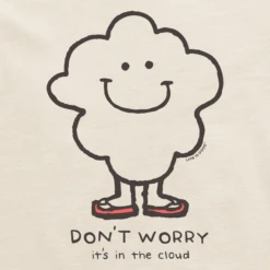 Men's Don't Worry It's In The Cloud Short SleeveTee 5 Men's Don't Worry It's In The Cloud Short SleeveTee -New Navy Shop Mens Dont Worry Its in the Cloud Short Sleeve CrusherLITE Tee 106998 2 lg