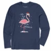 Men's FaLaLaLamingo Long Sleeve Crusher-LITE Tee