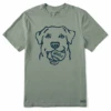 Men's Fetch Baseball Short Sleeve Tee