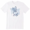 Men's Flag French Bull DogCrusher Tee -New Navy Shop Mens Flag French Bull Dog Short Sleeve Crusher Tee 103451 1 lg