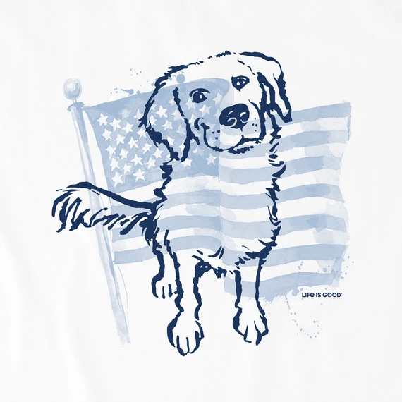 Men's Flag RetrieverCrusher Tee 4 Men's Flag RetrieverCrusher Tee - Image 2