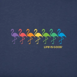 Men's Flamingo Spectrum Short SleeveTee -New Navy Shop Mens Flamingo Spectrum Short Sleeve CrusherLITE Tee 97333 2 lg