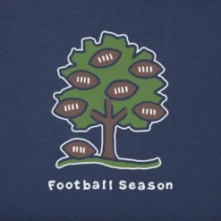 Men's Football Season Short SleeveTee -New Navy Shop Mens Football Season Short Sleeve CrusherLITE Tee 104167 2 lg