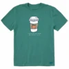 Men's Fueled By Optimism (and Pumpkin Spice)Crusher Tee 1 Men's Fueled By Optimism (and Pumpkin Spice)Crusher Tee -New Navy Shop Mens Fueled by Optimism and Pumpkin Spice Short Sleeve Crusher Tee 111868 1 lg