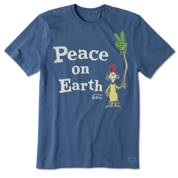 Men's Green Eggs Peace On Earth Short SleeveTee 3 Men's Green Eggs Peace On Earth Short SleeveTee