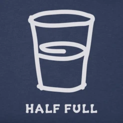 Men's Half Full Glass Crusher Tee 5 Men's Half Full Glass Crusher Tee -New Navy Shop Mens Half Full Glass Crusher Tee 70638 2 lg