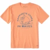 Men's Happiness Comes In Waves Surfer Short SleeveTee 1 Men's Happiness Comes In Waves Surfer Short SleeveTee -New Navy Shop Mens Happiness Comes in Waves Surfer Short Sleeve Crusher Tee 111225 1 lg