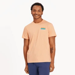 Men's Happiness Sunset Waves Active Tee -New Navy Shop Mens Happiness Sunset Waves Active Tee 89675 3 lg