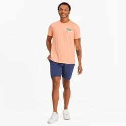 Men's Happiness Sunset Waves Active Tee -New Navy Shop Mens Happiness Sunset Waves Active Tee 89675 6 lg