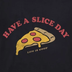 Men's Have A Slice Day Short SleeveTee -New Navy Shop Mens Have A Slice Day Short Sleeve Crusher Tee 110868 2 lg