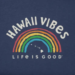 Men's Hawaii Rainbow Vibes Crusher Tee -New Navy Shop Mens Hawaii Rainbow Vibes Crusher Tee 85704 2 lg