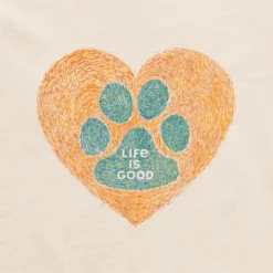 Men's Heart Paw Short Sleeve Tee -New Navy Shop Mens Heart Paw CrusherLITE Tee 83327 2 lg