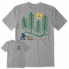 Men's Hiking In The Woods Short SleeveTee -New Navy Shop Mens Hiking in the Woods Short Sleeve CrusherLITE Tee 100910 1 lg